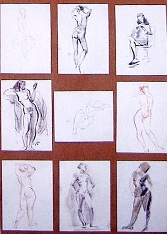Σχέδιο με τίτλο "Sketches" από Alexey Kriventsov, Αυθεντικά έργα τέχνης