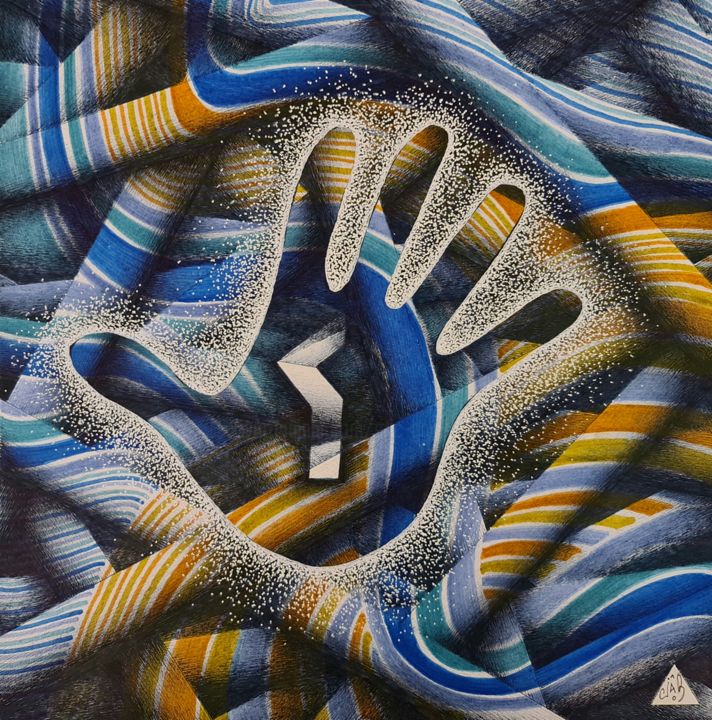 图画,  11.8x11.8 in 