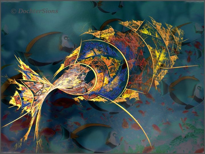 Als een vis in het water..... 数字艺术