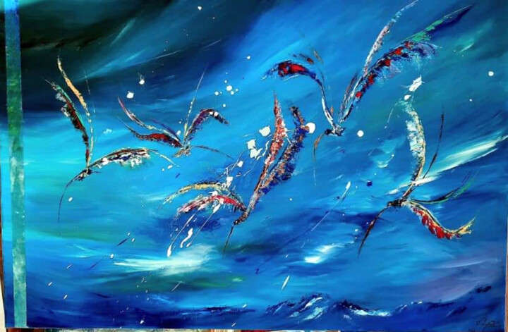 Force 3 绘画, 39.4x59.1 in