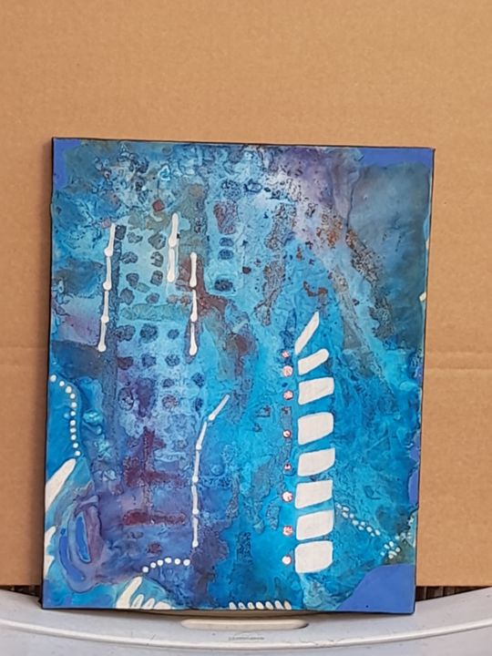 Painting titled "Codice dell'univers…" by Cinzia Lo Russo, Original Artwork, Tempera