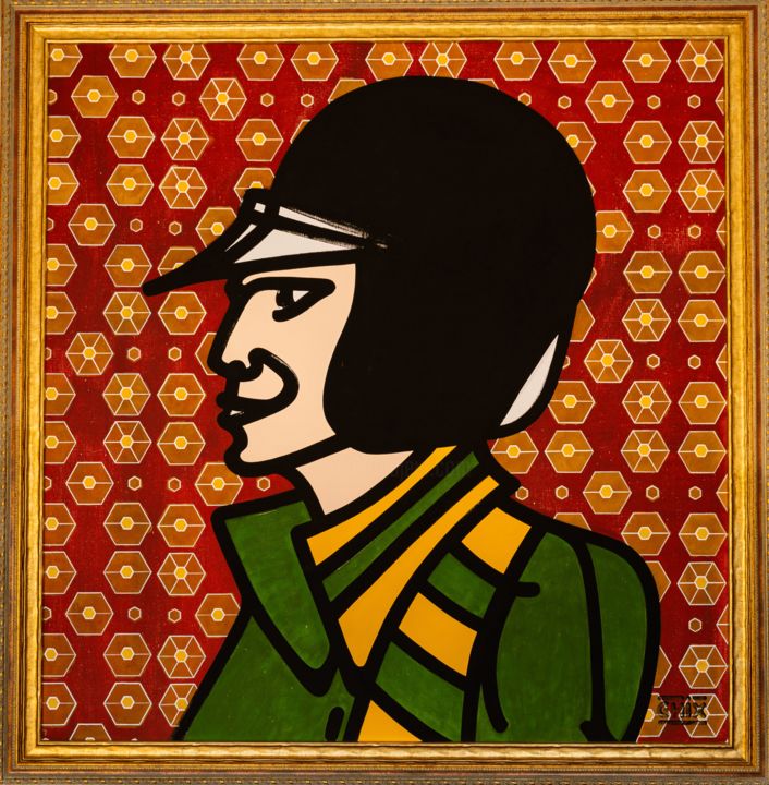 Peinture intitulée "Pilot" par Chix, Œuvre d'art originale, Acrylique