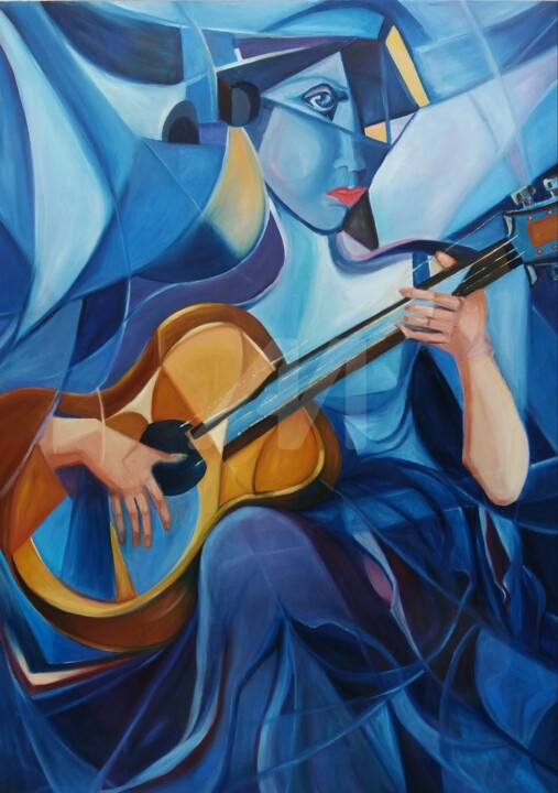 Le rêve d un moment musical 绘画, 43.3x31.5 in