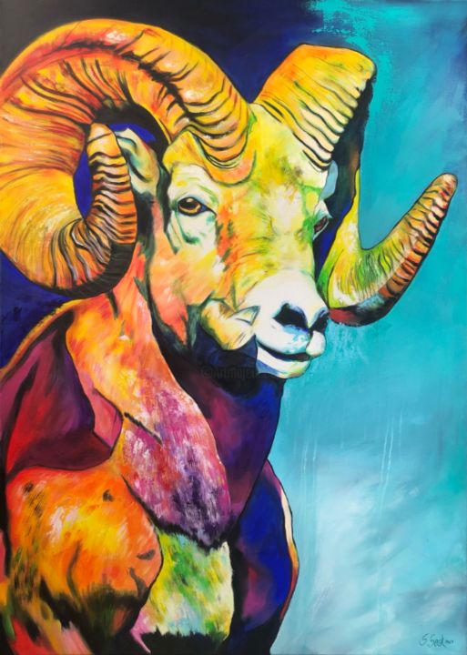 Charlie 绘画, 55.1x39.4 in