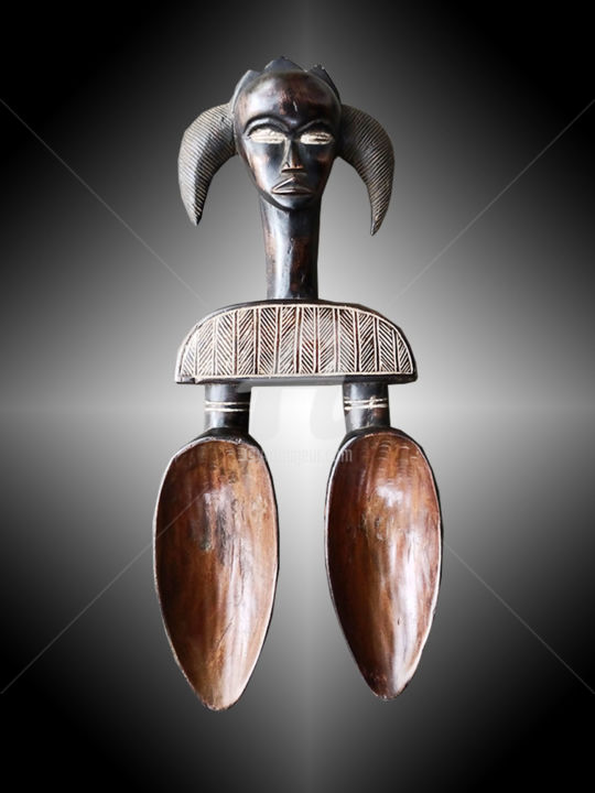 Cuillére Dan art tribal art premier KA20210A009 雕塑, 19.7x7.9 in