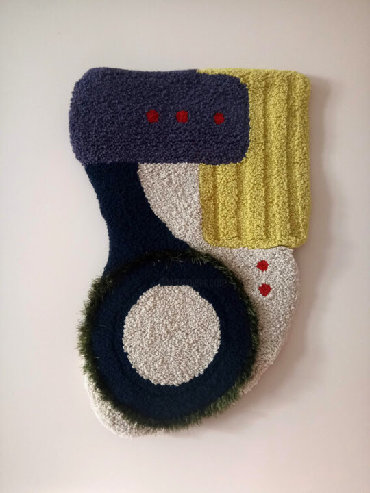 SGT1. Abstract fiber art 纺织艺术, 23.6x16.1 in