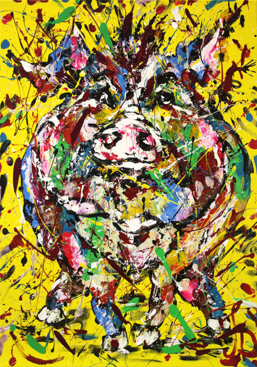 Хрюн Моржов 绘画, 39.4x27.6 in