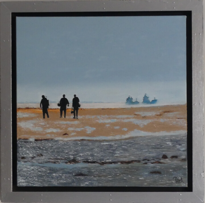 Pintura titulada "Retour du Plateau d…" por Pich, Obra de arte original, Oleo Montado en Bastidor de camilla de madera