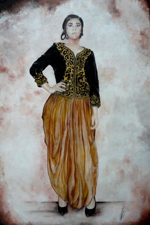 Tenue algéroise 绘画, 39.4x27.6 in