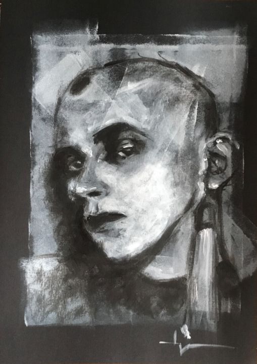 Kreutzberg #5 绘画, 11.4x8.3 in