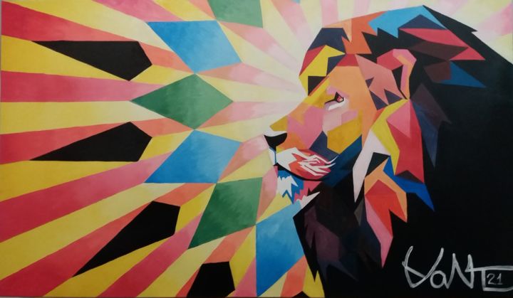 Tribo de juda - Good vibes 绘画, 27.6x47.2 in
