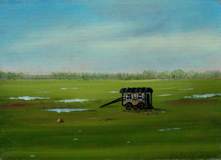 Lara’s Songs. Песни Лары 绘画, 5.5x7.9 in