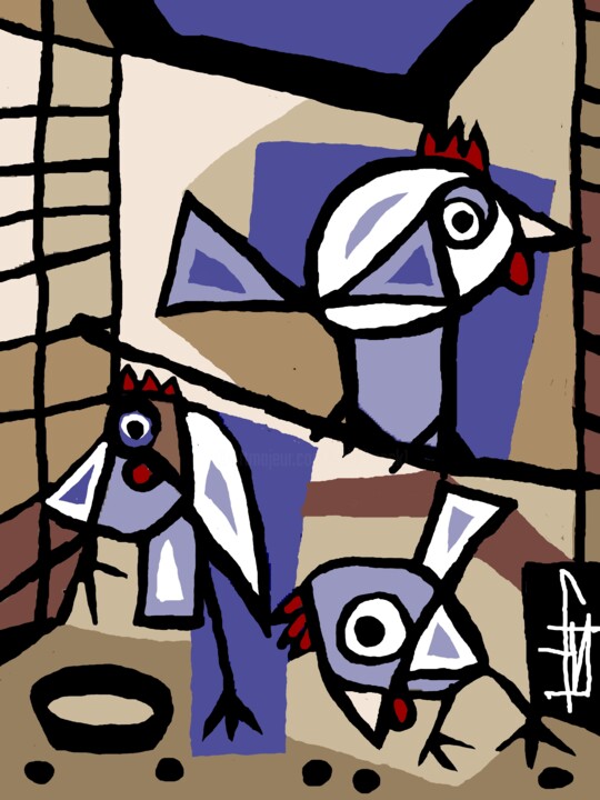 la cage aux poules 数字艺术