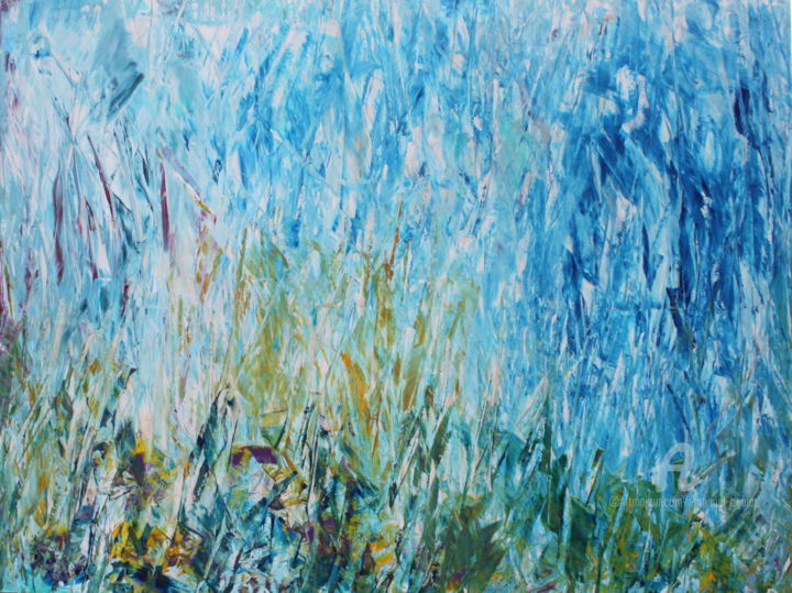 Campo de trigo 绘画, 78.7x59.1 in