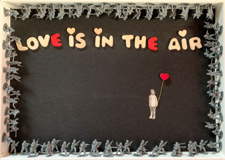 Love is in the air Collages, 10,6x15 in