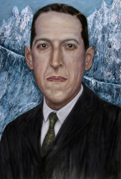 Howard Phillips Lovecraft 绘画, 27.6x19.7 in