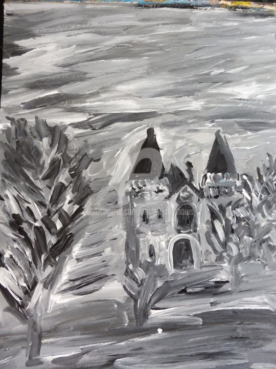 Le Chateau 绘画, 11.6x8.3 in