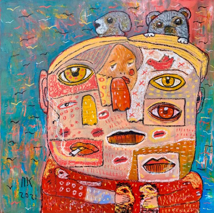 It’s settled 绘画, 41.3x41.3 in