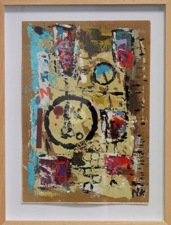 Painting titled "SRN" by Germain Henneka, Original Artwork, Acrylic