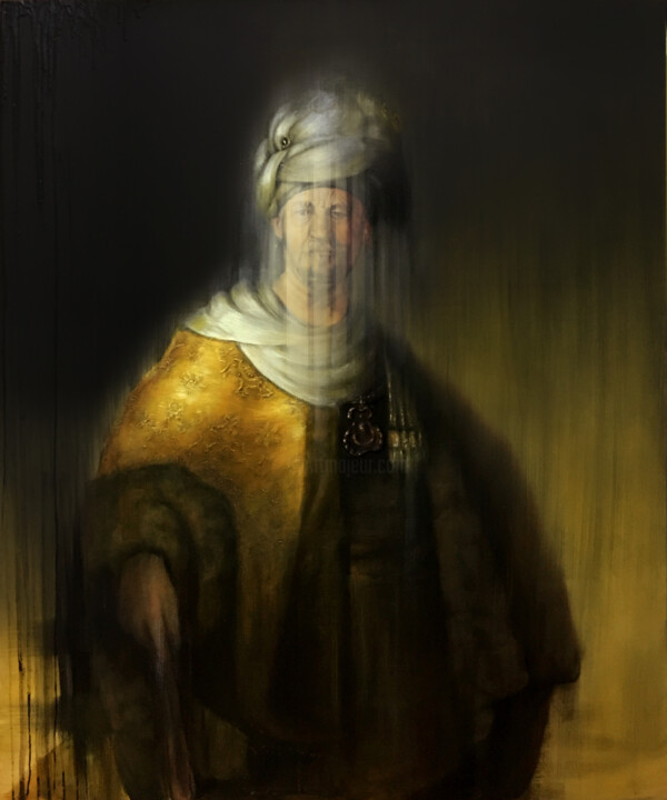 Man in Oriental Costume - Rembrandt Series 绘画, 59.1x49.2 in