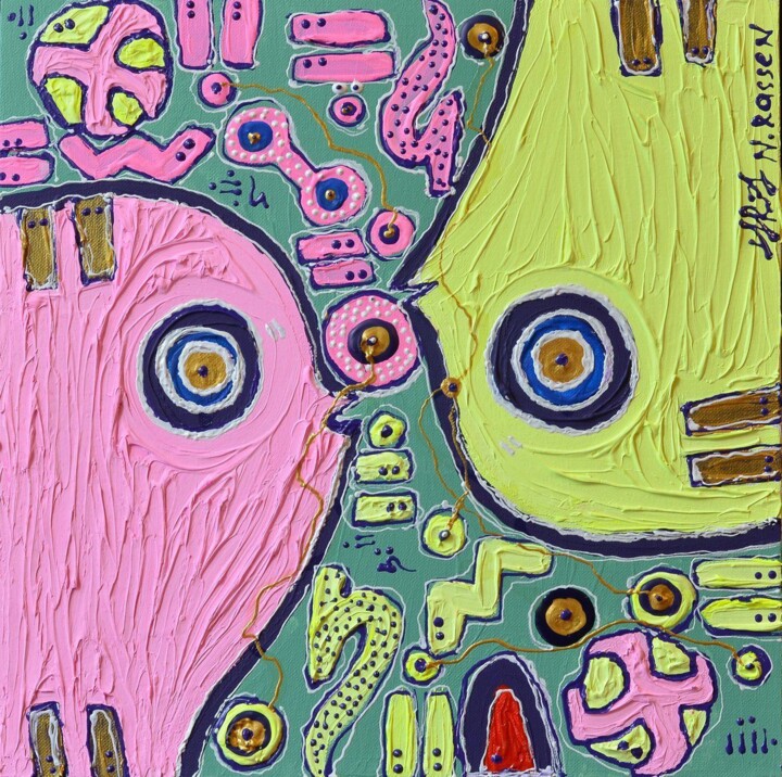 Ekster Tera Amo 绘画, 15.8x15.8 in