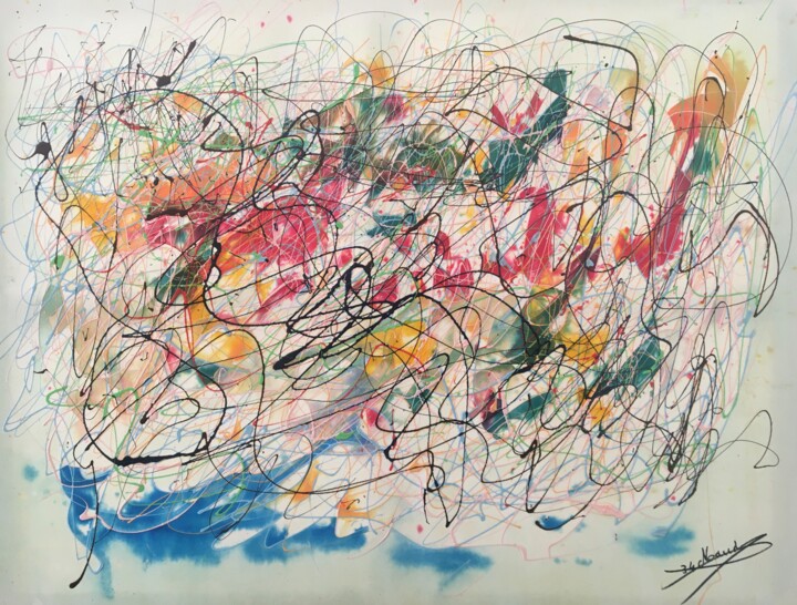L'émergence de la vie 绘画, 27.6x35.4 in