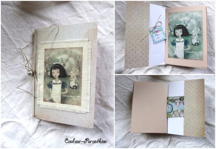 Collages intitulée "Carnet d'écriture" par Laure Barlet, Œuvre d'art originale, Collages