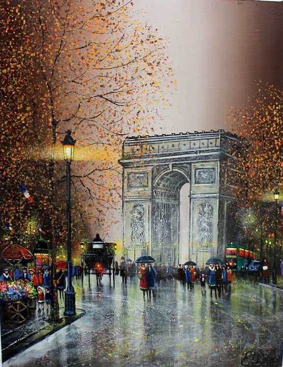 "L'arc de Triomphe -…" başlıklı Tablo Elika Dessapt tarafından, Orijinal sanat, Akrilik