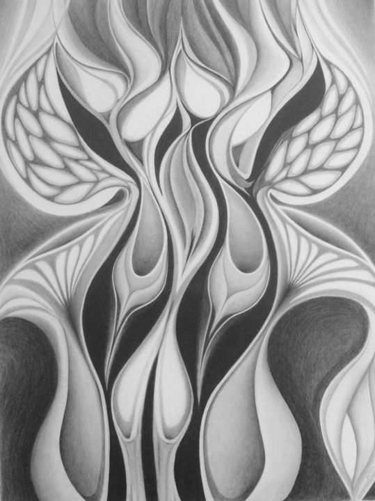 Parade nuptiale 描画, 19.5x15.6 in