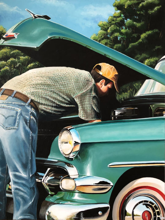 BELAIR 54 绘画, 31.5x23.6 in