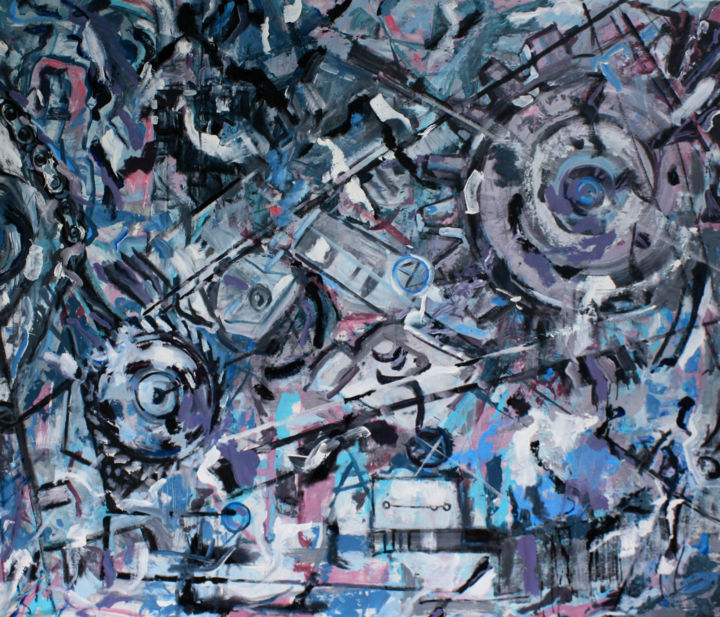 Mechanizmy 1 绘画, 65x78.7 in