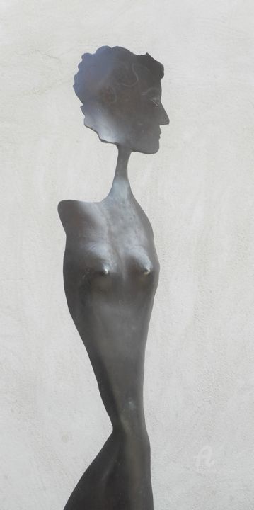 FIGURE Acier forgé 114 雕塑, 44.9x6.3 in