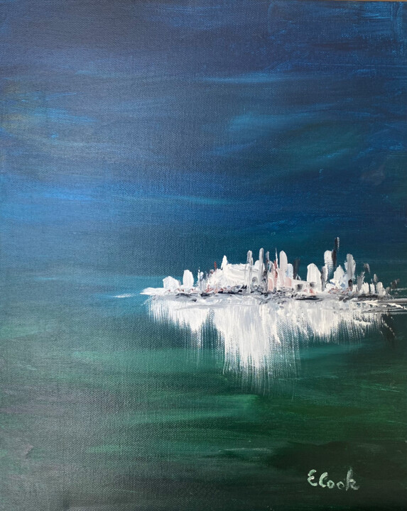 Peinture intitulée "A Soft Night" par Elisa Cook Benbassat Bassat, Œuvre d'art originale, Acrylique