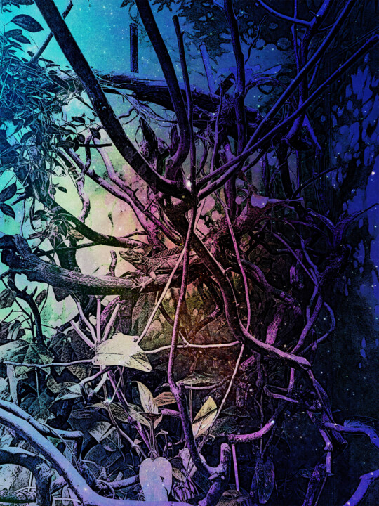 micro forest with lizards 数字艺术