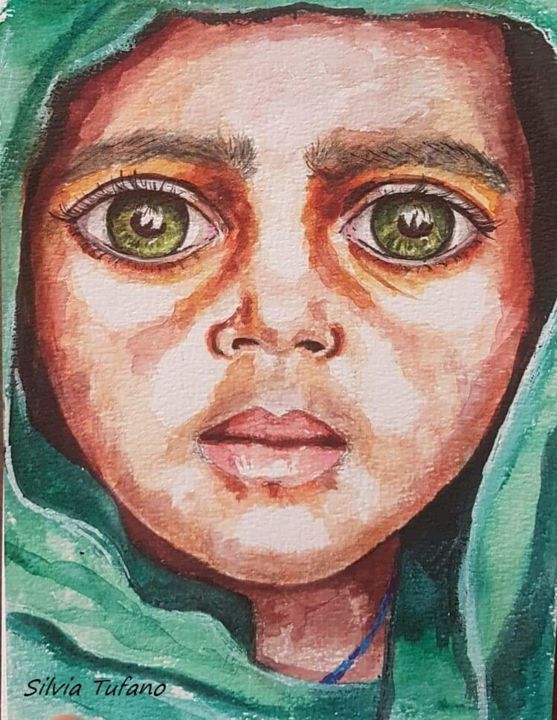 Drawing titled "Hope" by Kerouacne, Original Artwork, Watercolor