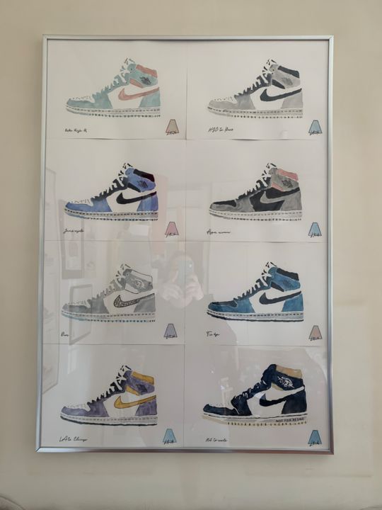 Air Jordan 1 Series #2 绘画, 39.4x27.6 in