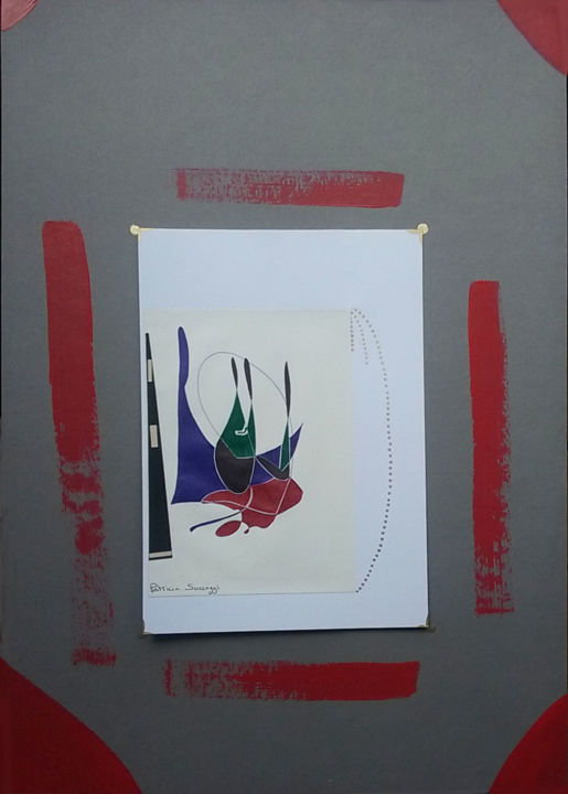 图画,  15.8x11.8 in 