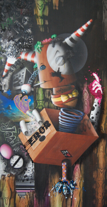 La boîte 绘画, 51.2x23.6 in