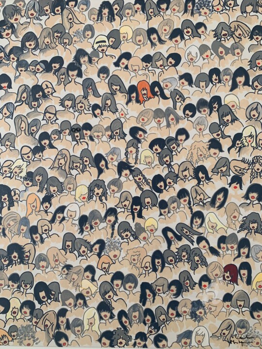 Pampelonne 绘画, 35.4x27.6 in