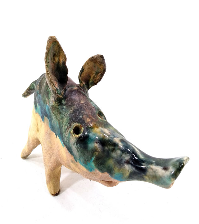 PIGGY XXVI 雕塑, 3.9x2 in