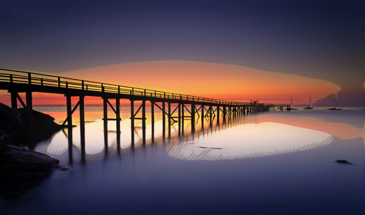 Digital Arts titled "Ile de Noirmoutier" by Clyde +, Original Artwork, Digital Painting
