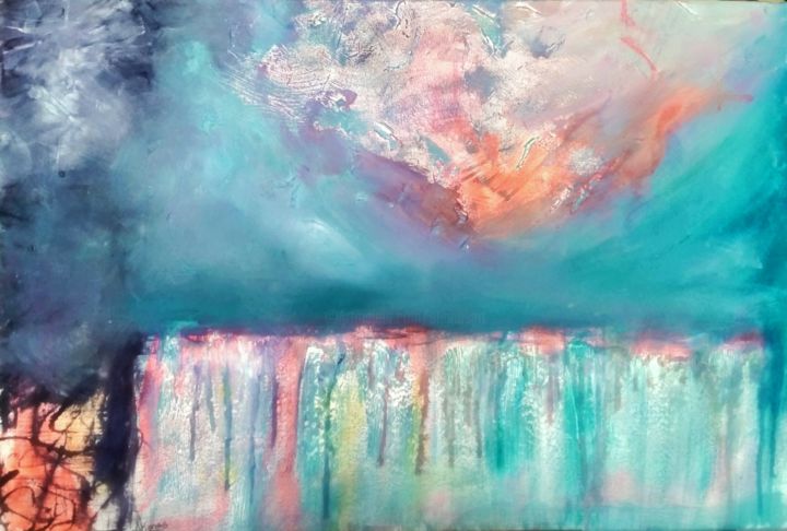 Painting titled "Deja vu" by Atignas Art, Original Artwork, Acrylic