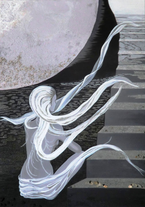 Cheminements lunaires 绘画, 45.7x31.9 in