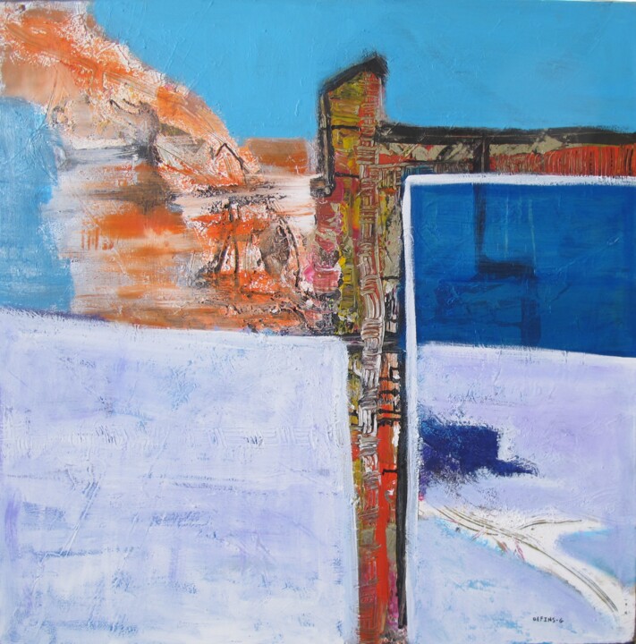 Peinture intitulée "D'un élément à l'au…" par Guillaume Defins, Œuvre d'art originale, Acrylique Monté sur Châssis en bois
