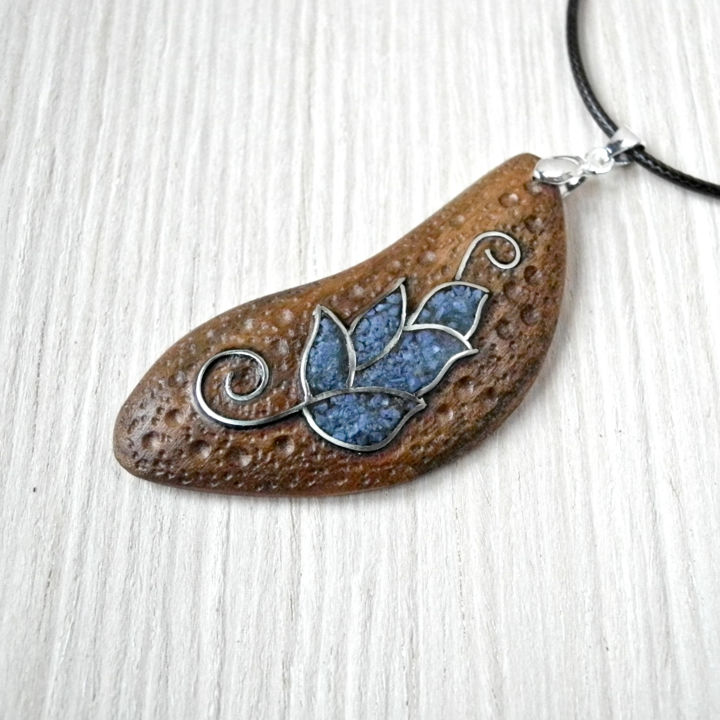 Design getiteld "Wooden necklace wit…" door Valerii Latyshev, Origineel Kunstwerk, Juwelen