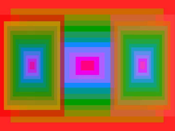 Digital Arts titled "Brightness Blocks" by Dave Collier, Original Artwork, 2D Digital Work