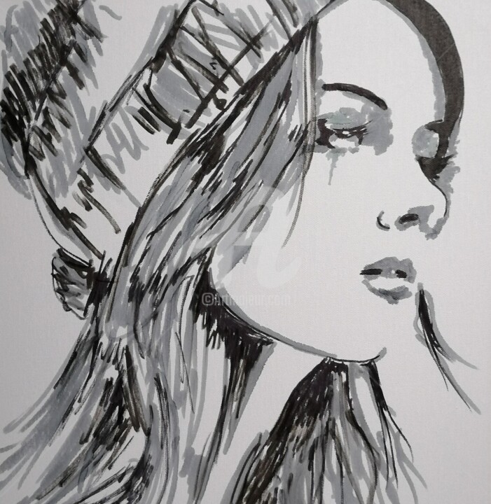 绘画,  18.1x15 in 