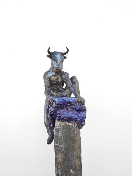 "Le minotaure" 2ème sur 5 sculptures. La pentologie de Rude 雕塑, 49.2x7.9 in