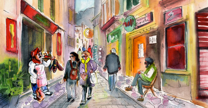 Soller In Majorca 05 绘画, 5.9x11.8 in