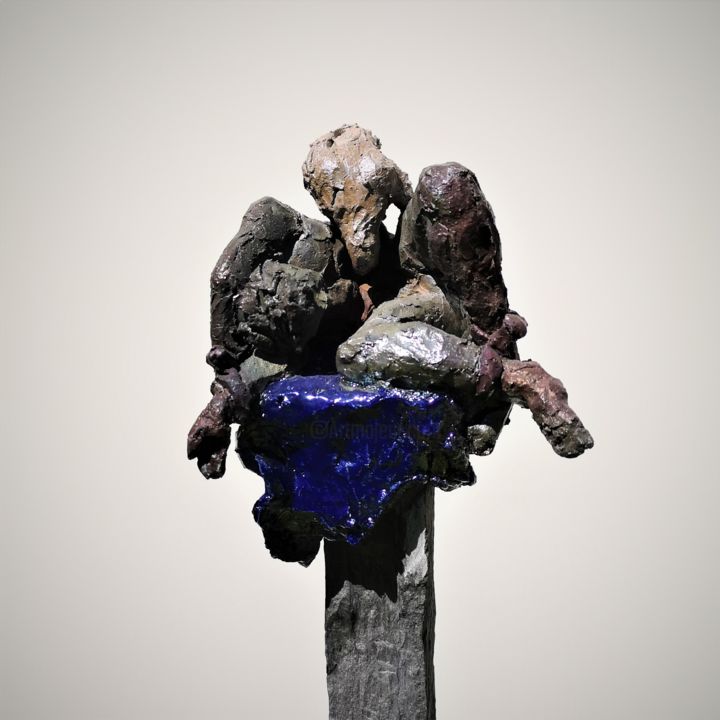 "Prométhée" 3ème sur 5 sculptures. La pentologie de Rude 雕塑, 49.2x7.9 in